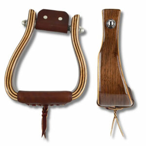 Angled Offset Wooden Stirrup