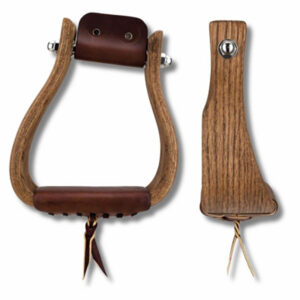 Angled Offset Wooden Stirrup
