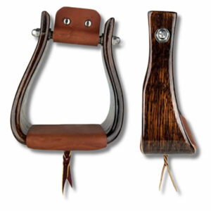 Angled Offset Wooden Stirrup