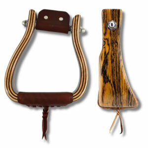 Angled Offset Wooden Stirrup