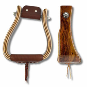 Angled Offset Wooden Stirrup
