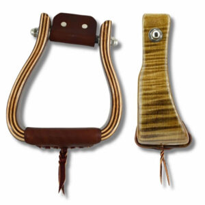 Angled Offset Wooden Stirrup